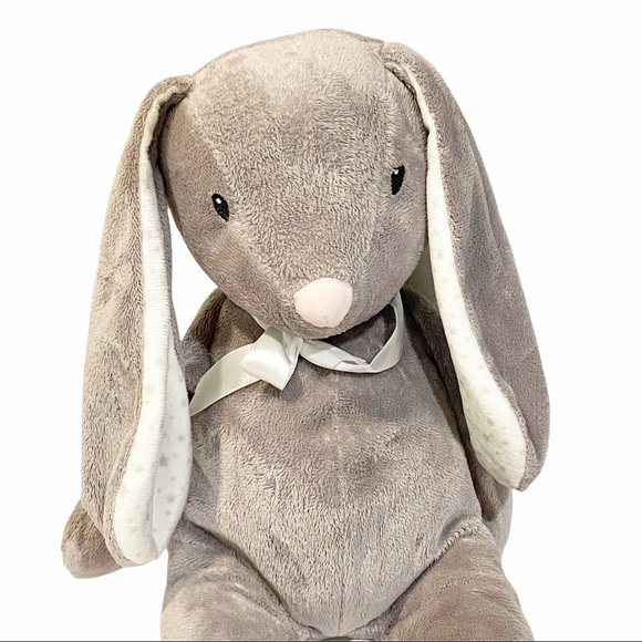 FAO Schwartz Grey Large 20" Plush Stuffed Animal Bunny Rabbit - Picture 2 of 7